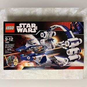 NIB! Jedi Starfighter w Hyperdrive Booster Ring Star Wars LEGO Set, 575 pcs RARE
